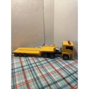 BRUDER MAN TGA 41,440 M-AN (2001) YELLOW TRUCK MASTER Low Loader Semi Trailer